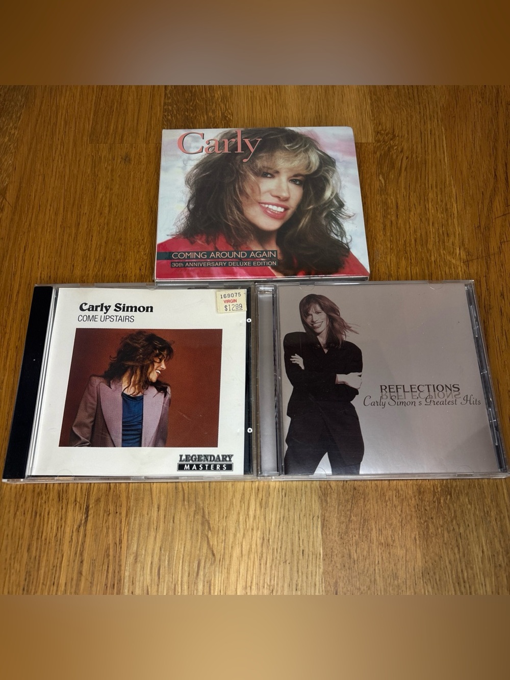 Carly Simon 4xCD Lot New & Used COMING AROUND AGAIN Come Upstairs REFLECTIONS